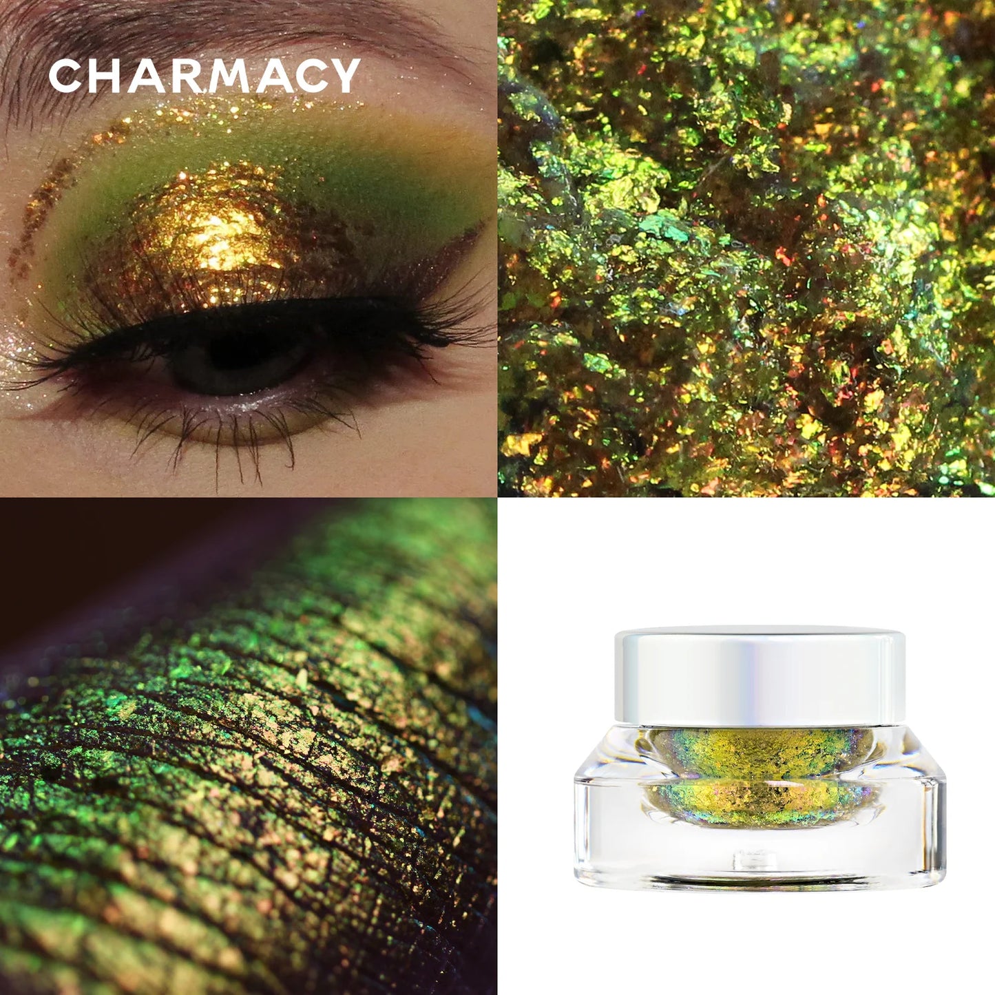 Multichrome Glitter Professional Gel Eyeshadow Long-Lasting Vegan Highly Pigment Chameleon Eye Shadow Make up Cosmetics