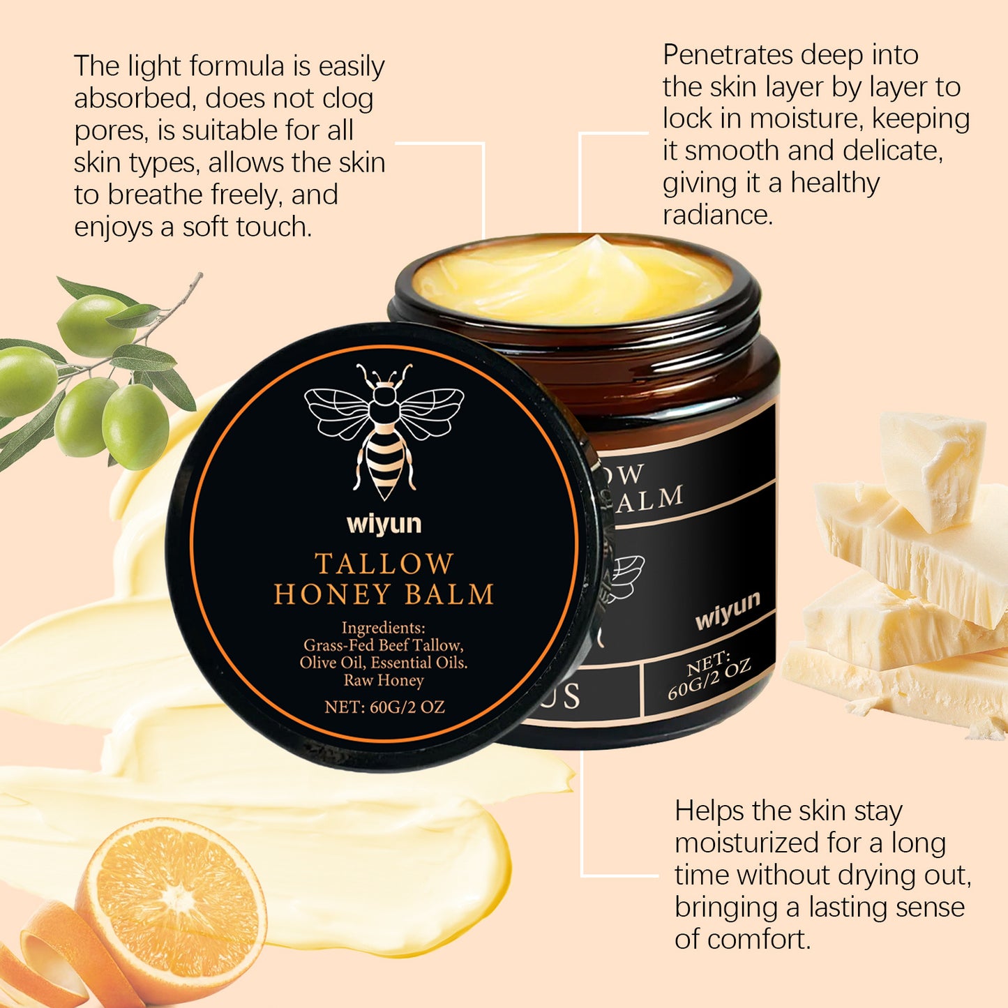 Tallow Cream Remove Dark Spots Melanin Brightening Firming Tightening Repair anti Sagging Dryness Moisturizing Body Lotion
