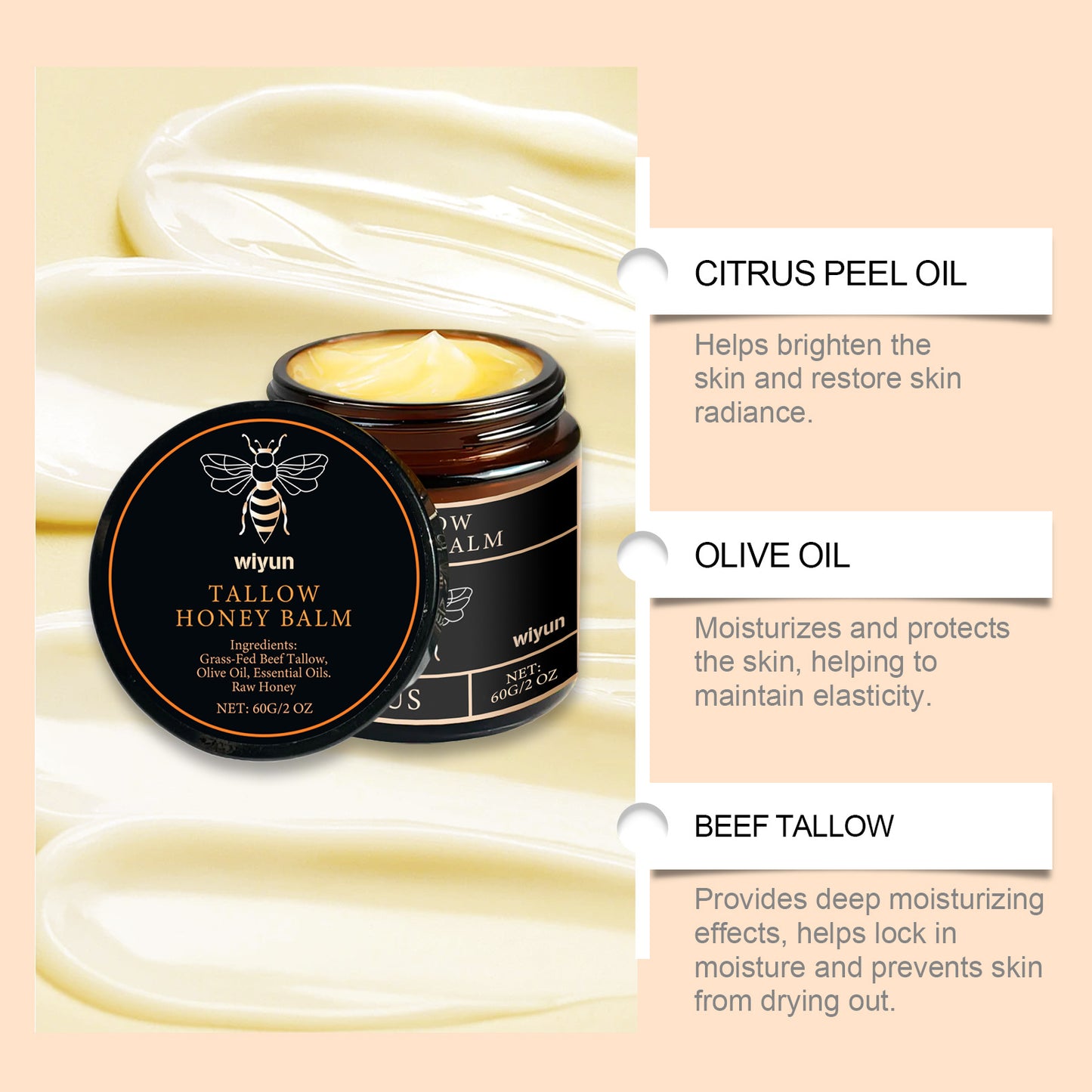 Tallow Cream Remove Dark Spots Melanin Brightening Firming Tightening Repair anti Sagging Dryness Moisturizing Body Lotion