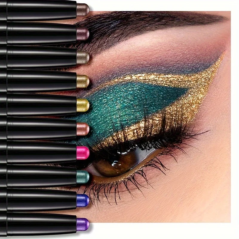 Shadow Stick - Magic Color Cream Shimmer Crayon for Eye Brightening and Highlighting, Dual-Function Eyeliner Pen