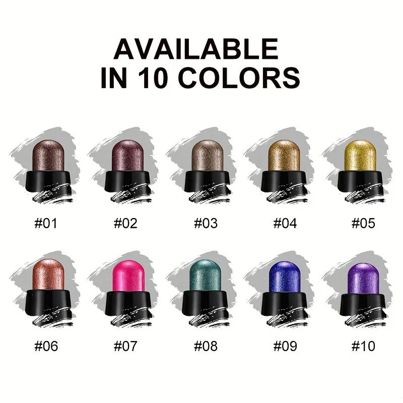 Shadow Stick - Magic Color Cream Shimmer Crayon for Eye Brightening and Highlighting, Dual-Function Eyeliner Pen