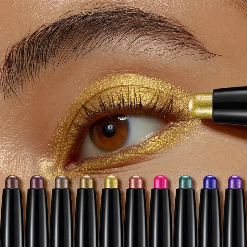 Shadow Stick - Magic Color Cream Shimmer Crayon for Eye Brightening and Highlighting, Dual-Function Eyeliner Pen