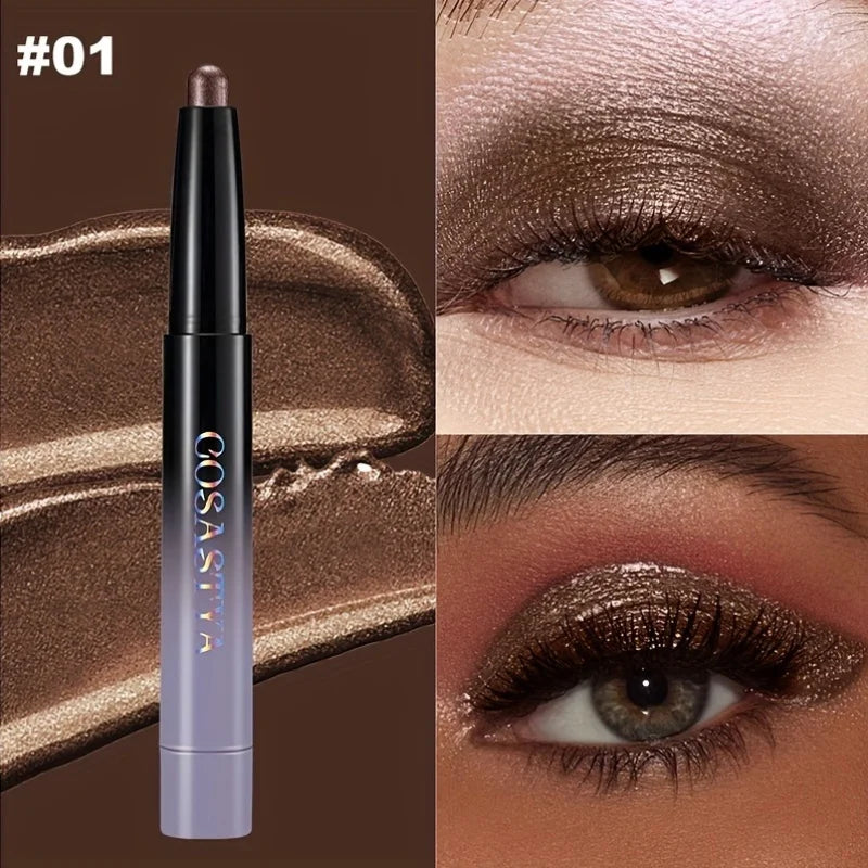 Shadow Stick - Magic Color Cream Shimmer Crayon for Eye Brightening and Highlighting, Dual-Function Eyeliner Pen