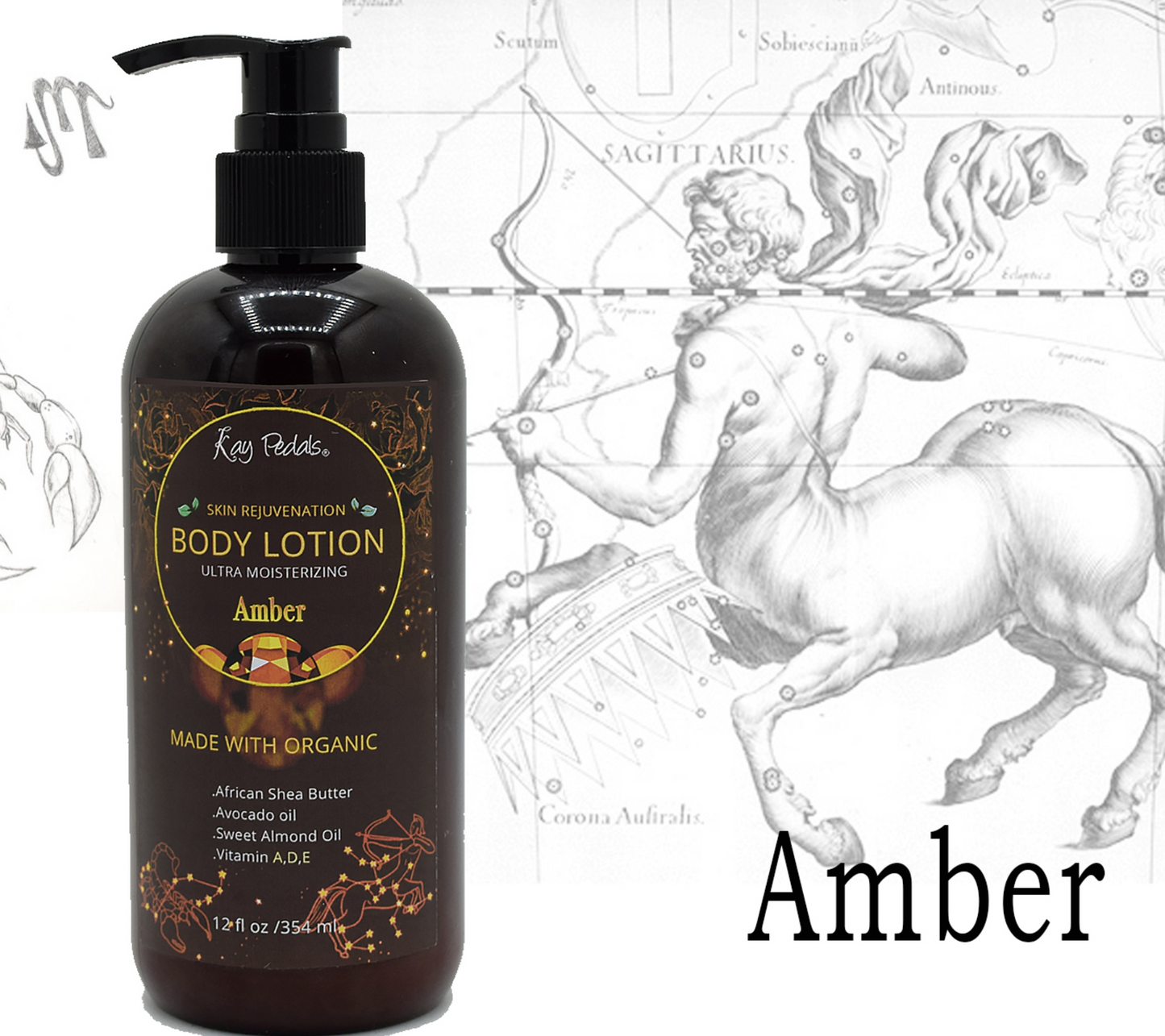 Amber Stone Body Lotion | Organic Body Cream | Shea Butter Lotion | Scented Lotion | Almond Body Lotion | Fragrance Lotion-2