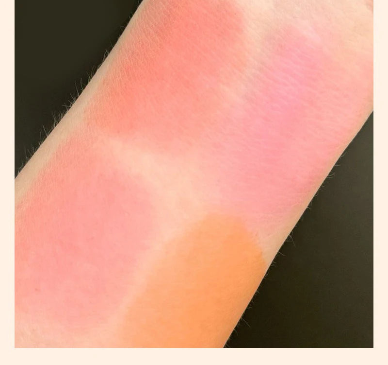 Strawberry Jelly Blush Stick Brighten Cheek Rouge Dual Use of Lips and Cheeks Blusher Waterproof Lasting Red Tint Cheek Color