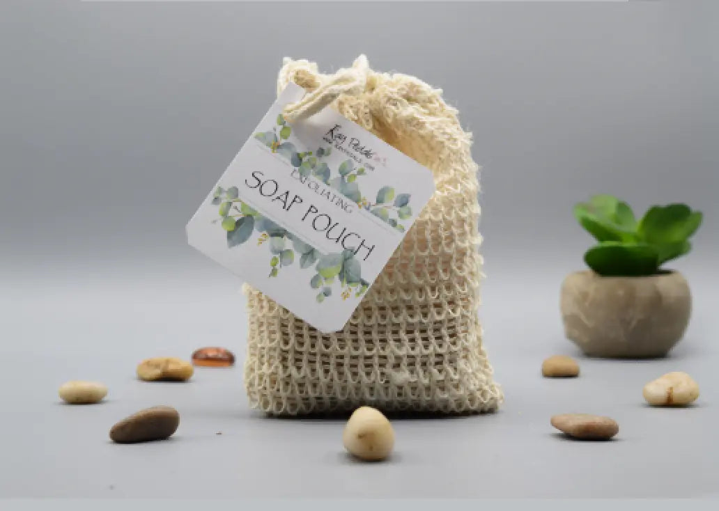 Soap Saver Bag | Exfoliator Soap Saver Pouch for Large Soap Bars or Leftover Soap Bits | A Drawstring Soap Saver Show-1