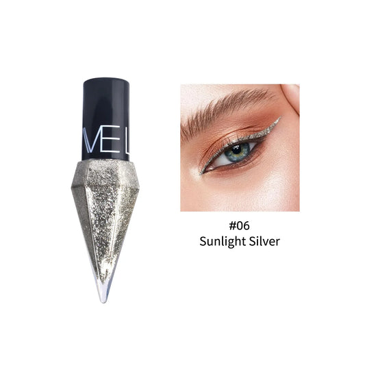 Pearlescent Diamond Gold Liquid Eyeshadow Eyeliner Stick Waterproof Glitter Sequins Rose Gold White Eyeliner Pen Korean Makeup