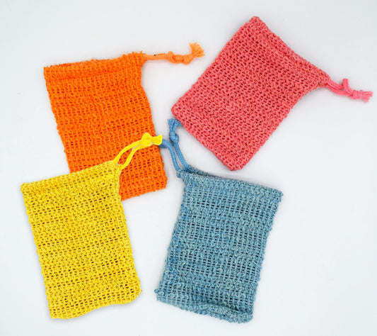 Soap Saver Bag |  Exfoliator Soap Saver Pouch for Large Soap Bars or Leftover Soap Bits | A Drawstring Soap Saver Show-0